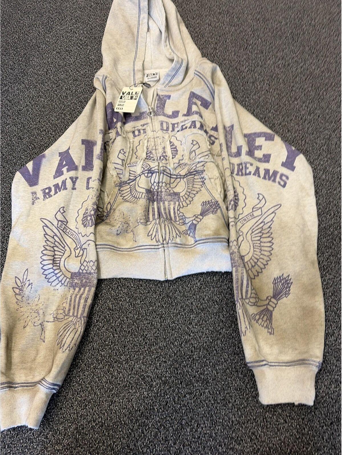 [New] Vale "Army" Full-Zip , Sz Xl